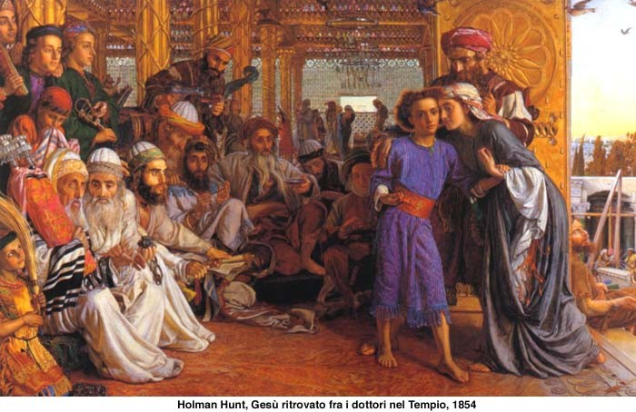 Holman Hunt, Gesù ritrovato frai i dottori nel Tempio, 1854